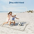 thumbnail image 4 of Pinypikaka Soccer Goals 6x4FT Portable Frame Soccer Net for Backyard, Soccer Training Equipment White, 4 of 9