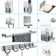 thumbnail image 2 of Juego Sets De Accesorios Para Baño Inoxidable Toallero 15 pzs Plata, 2 of 5