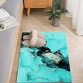thumbnail image 4 of DJN Liquidation Tapis de Sol Tapis d'Entrée Tapis de Salle de Bain Texture polyester Bleu-Vert Taille Unique, 4 of 9