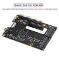 thumbnail image 4 of Placa periférica SSD PCIe a doble M.2 HAT NVMe 2280 para RPi 5, 4 of 7