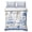 Blue, variant on Twin Quilt Set 68''x86'', Weeping Flowers Lightweight Summer Bedspread Coverlet Set with 2 Pillow Shams, Yellow Grey Spring Floral Rustic Burlap Breathable All Season Quilt Bedding for Dorm/Bedroom