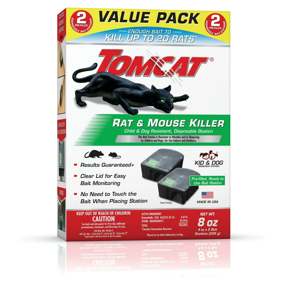 Tomcat Tier 1 Disposable Rat & Mouse Bait Station Value Pack - Walmart
