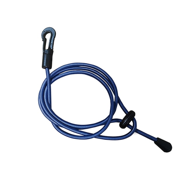 Generic Blue Kayak Canoe Paddle Rope with Carabiners, Lightweight Nylon & Rubber, 110cm Length, Includes Storage Bag