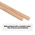 thumbnail image 4 of Uxcell 2-Pack Barra Redonda de Cobre 4mm x 300mm T2 Stock de Cobre, 4 of 7