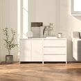 thumbnail image 5 of vidaXL Sideboard 2 Piece Engineered Wood Side Cabinet Furniture Multi Colors, 5 of 25