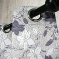 thumbnail image 2 of Ambesonne Vintage Grommet Curtain Single Panel, Blooming Magnolia Buds, 50"x60", Dark Mauve Pale Grey, 2 of 5