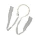 thumbnail image 3 of Diadema con luz cálida LED para mujer, cinta de encaje blanco para boda, diadema luminosa con perlas de imitación, 3 of 14