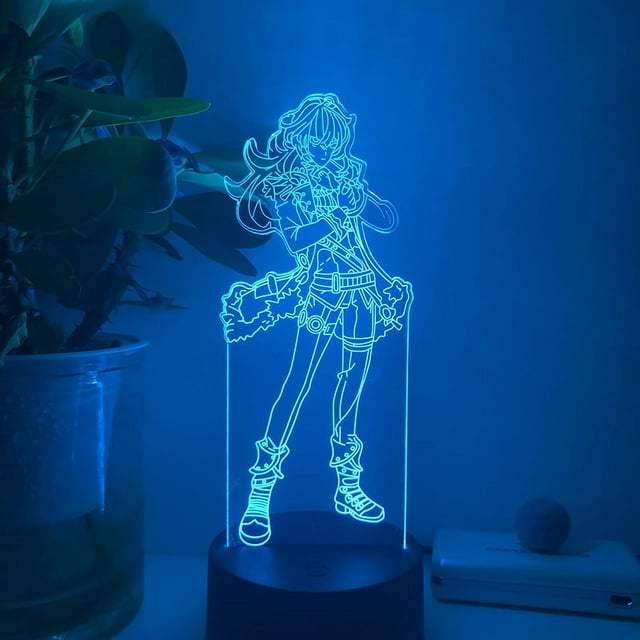 Luz nocturna LED 3D Plants vs Zombies que cambian de color para niños