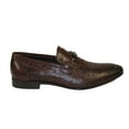 thumbnail image 6 of Men's GENIO Genuine Ostrich Embossed Leather Shoes Turkey 120332831 Cognac, 6 of 8