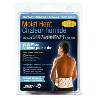 Thermalon Moist Heat Deep-Penetrating Pain Relief Back Wrap 7 X 12 In - 1 Ea, 3 Pack