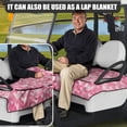thumbnail image 5 of Whosucclay Heart Pattern Design Breathable Golf Cart Seat Cover, Elastic Anti-Slip Golf Cart Seat Protector for Yamaha Club Car EZGO, 52.36" x 32.28", 5 of 7