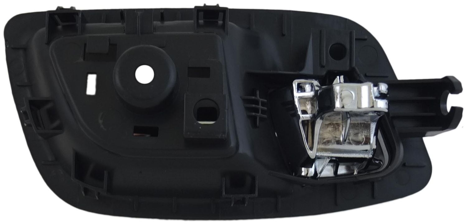 Interior Door Handle Rear Left Chrome Lever Black Housing 93168 Fits
