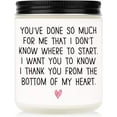 thumbnail image 2 of MINSUI-BAUBLEDAZZ Thank You Gifts for Women, Thank You Candle- Handmade Lavender Natural Soy Wax Candle (7oz)- Appreciation Gifts for Friends, Coworker, Men, Hostess, 2 of 3