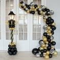 thumbnail image 5 of MMTX Black Gold Party Decoration, Chrome Black Gold and Silver Balloon Garland Arch for Men Women Birthday Party Baby Shower Graduation Anniversary, 5 of 12