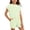 00-Green9, variant on Girls Striped Short Sleeve T-Shirt Shorts Set Summer Casual 2Pcs Outfits, Sizes 6-14