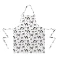thumbnail image 2 of White Cow Milk Cow Pattern Apron-Garden Aprons for Women with Pockets-Cotton Linen Waterproof Kitchen Cooking Gardening Aprons Adjustable for Kitchen,Cooking,BBQ and Salon 33x27 Inch, 2 of 7