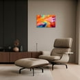 thumbnail image 3 of ZHONGYUTONG Abstract Wall Decor Red Yellow Blue Painting Prints Abstract Colorful Color Texture Canvas Picture Modern Home Decor Artwork Framed (24.00" x 36.00"), 3 of 6