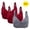 3PC#2Wine+1Gray, variant on 3pcs Women's Plus Size Full Coverage Non Padded Wireless C Cup Bra Comfortable Everyday Bra Multi Color Available