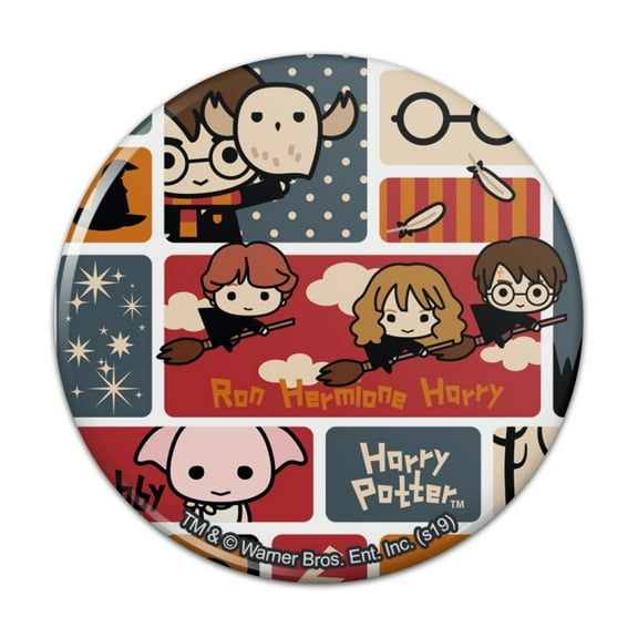 Harry Potter Cute Chibi Pattern Kitchen Refrigerator Locker Button Magnet
