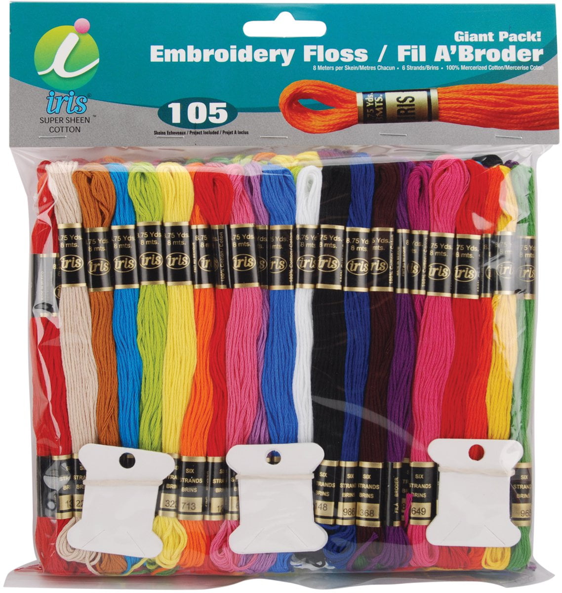 Embroidery floss giant pack 87yd 105pkg  walmart canada Embroidery floss giant pack 87yd 105pkg  walmart canada