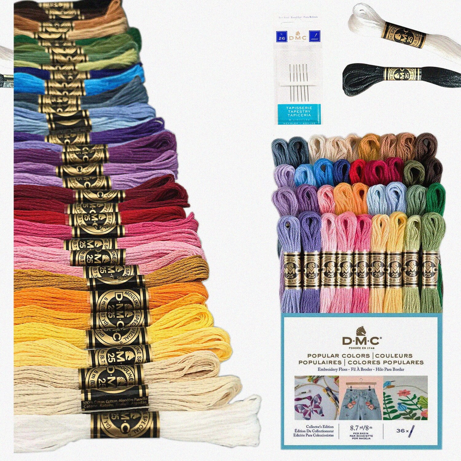 LOVIMAG Fil à Broder Arc-en-ciel De Qualité Supérieure Avec Coton Pour Fil De Croix Fil De Bracelet Fil A Broder