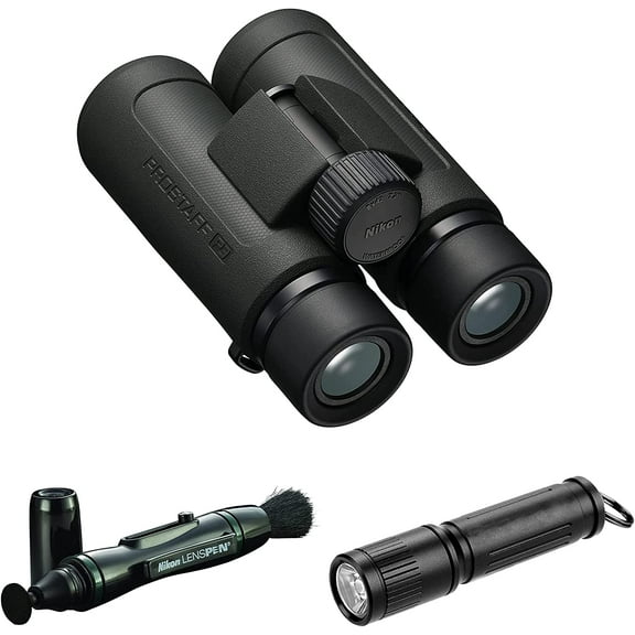 Nikon PROSTAFF P3 8x42 Binoculars With Lens Pen, & Flashlight Kit