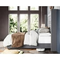 thumbnail image 5 of Merluxy King Bed Frame with Deep Button Tufting and 61.4" Tall Headbord,Velvet Upholstered,Grey, 5 of 9