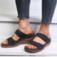 thumbnail image 1 of Sandalias y pantuflas de talla grande con tacón Qedge y plataforma informal para mujer Wmkox8yii  ytu1531, 1 of 7