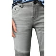 thumbnail image 4 of X RAY JEANS  Boy's Stretch Moto Jeans, Grey, 10, 4 of 6