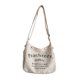thumbnail image 3 of Bolso de lona para mujer, bandolera con correa ajustable para el hombro, bolso con asa superior blanco, 3 of 9