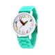 thumbnail image 1 of EeaseMX 1 reloj de pulsera de silicona con puntero de lápiz creativo para niños, de dibujos animados, regalo de cumpleaños, color verde, 1 of 7