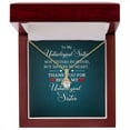 thumbnail image 5 of To My Unbiological Sister Not Sister by Blood Alluring Ribbon Necklace Message Card, 5 of 20
