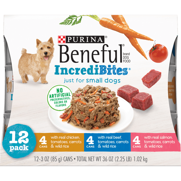 (12 Pack) Purina Beneful Small Breed Wet Dog Food Variety Pack