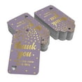 thumbnail image 2 of Inkdotpot Real Gold Foil ThankYou From The New Wedding Tags Favor Hang Paper Tags 50 Pack, 2 of 6