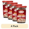 (4 pack) HORMEL Dried Beef, Shelf Stable, 2.5 oz Glass Jar