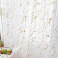 thumbnail image 3 of Matsuzay FleinngHoz-cortina de ventana con patrón de mármol, Panel divisor transparente, ventana semiopaca, persiana para sala de estar y Decoración del hogar oro, 3 of 6