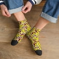 thumbnail image 3 of Fuzoiu Chicken Cartoon Print Adult Socks, Crew Moisture-wicking Socks, Unisex Cushion Crew Socks,Casual Sports Ankle Socks, 3 of 7