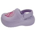 thumbnail image 3 of Barbie Girls' Faux-Fur Lined Sparkle Clogs Color: lilac Size: 9 - 12 months, 3 of 8