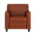 thumbnail image 3 of Bowery Hill Faux Leather Reception Chair in Cognac, 3 of 9