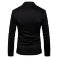 thumbnail image 3 of SWSMCLT Men's Single Breasted Knit Blazer Soft Cozy Slim Fit 2 Button Sportcoat Long Sleeve Sport Coat Casual Black 38, 3 of 3