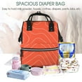 thumbnail image 2 of Ratiio Salmon Fish Meat Mummy Backpack - Waterproof Twill Canvas, Large Capacity Diaper Bag with Multiple Pockets and Adjustable Straps, 2 of 5