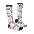 thumbnail image 3 of Picia Women Crew Soft Moisture-wicking Socks Koi Fish Pattern Design Cotton Socks, One Size fit All, 3 of 9