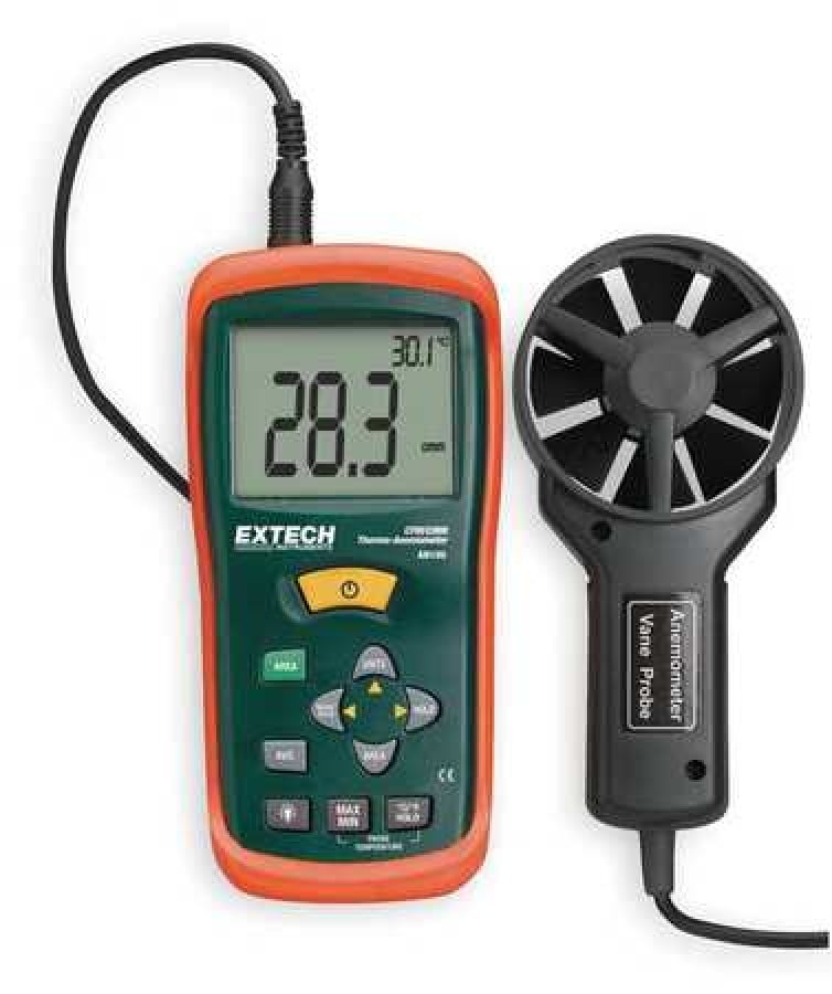 Extech An100 Anemometer,80 To 5906 Fpm 