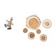 thumbnail image 5 of Figuras de payasos,Estatua de payaso,escultura,adorno de mesa,Manualidades de pared,Decoración de pared colgante. Ratán tejido artesanal.,Juego de decoración de pared Adorno decorativo para, 5 of 8