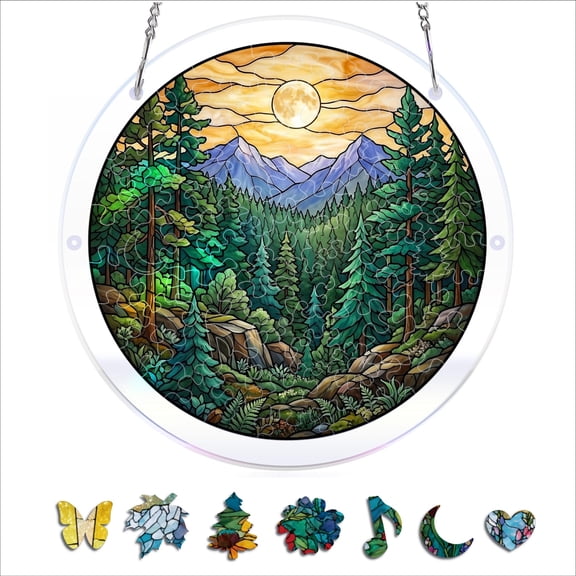 Acrylic Puzzles Suncatcher Window Hanging Catcher Acrylic Puzzles Garden Decoration For Women Men Mom Birthday Gift Home Decor