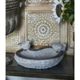 thumbnail image 2 of DecMode 6" Indoor Outdoor Bird Garden Sculpture with Bath Bowl, 2 of 9