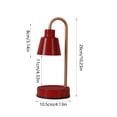 thumbnail image 3 of Red Wax Warmer Lamp with 3-Speed Light Adjustment - Aromatherapy Plug-In Mood Lamp for Christmas Decorations & Home Ambiance, 3 of 6