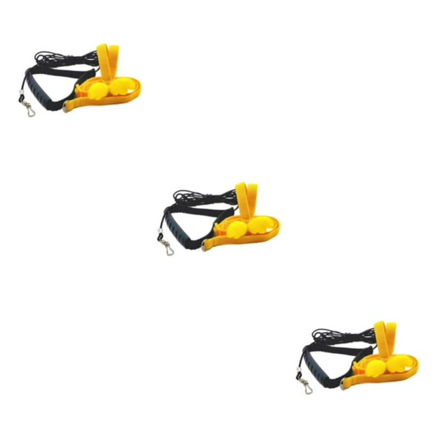 Dalazy Comfortable Handle Bird Harness For Pet Parrots Easy-to And Adjustable Wide Application Gifts yellow 3Set