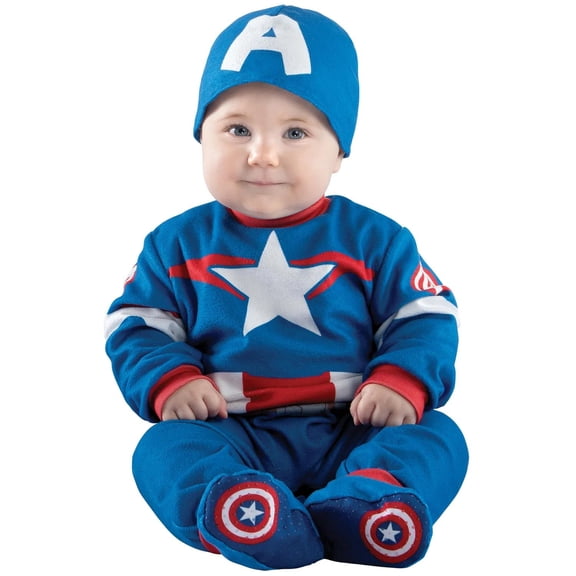 Infant Boys' Marvel Avengers Captain America Costume by Jazwares - Size 12-18 Months