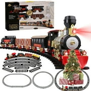 Large Vintage Christmas Toy Train With Under Tree Track For Adult Kids Xmas Gift